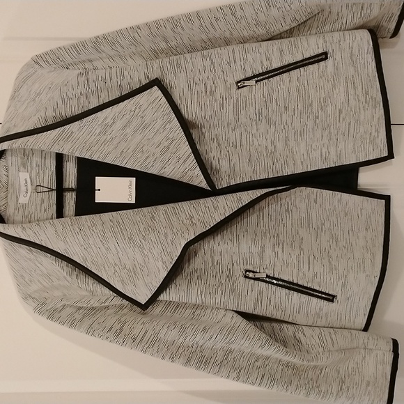 Calvin Klein Jackets & Blazers - Calvin Klein women's blazer white black L